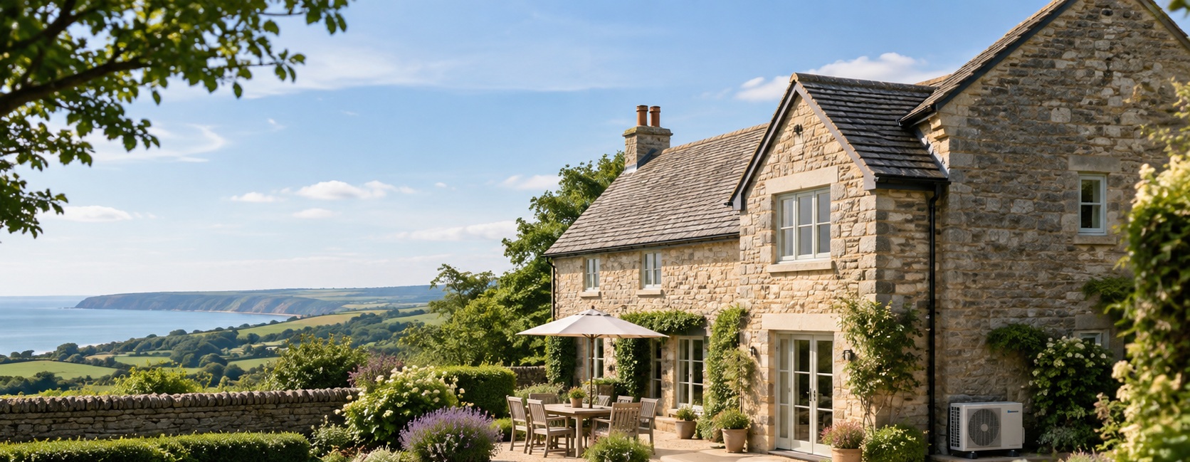 South West country property with discreet air conditioning installation